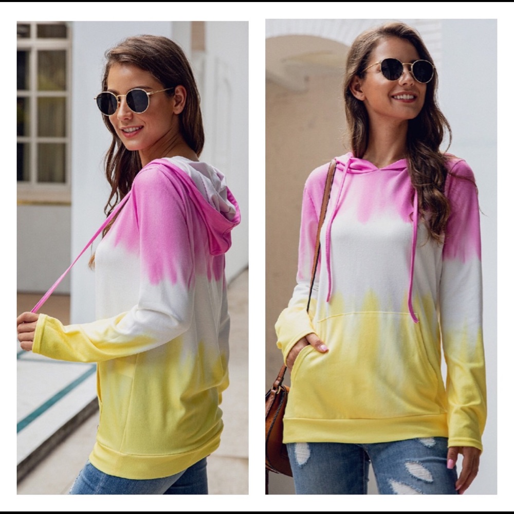 Last 2 🆕 Color Block Long Sleeve Hoodies